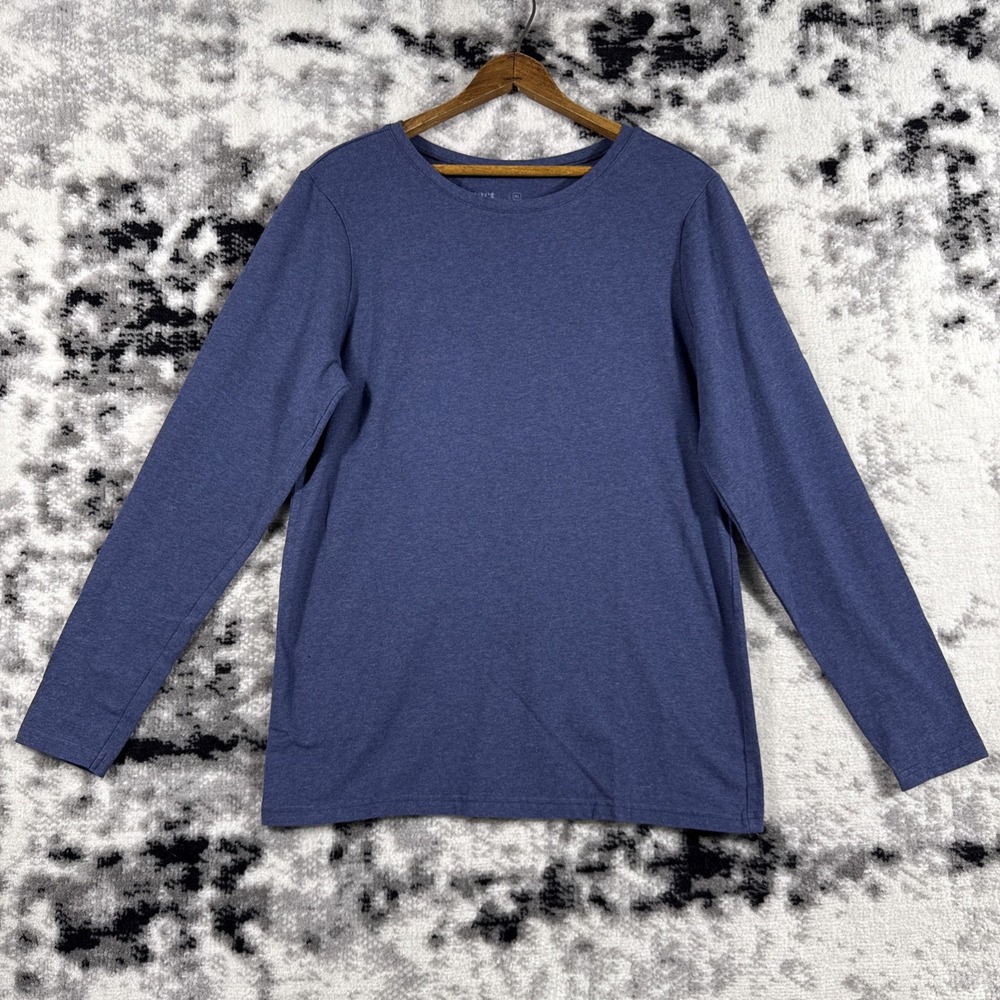 Pact T Shirt Womens Extra Large Org Cotton Stretch Crew Neck Long Sleeve‎ Casual